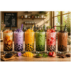 Sunlit Boba Time Jigsaw Puzzle 1000 Pieces
