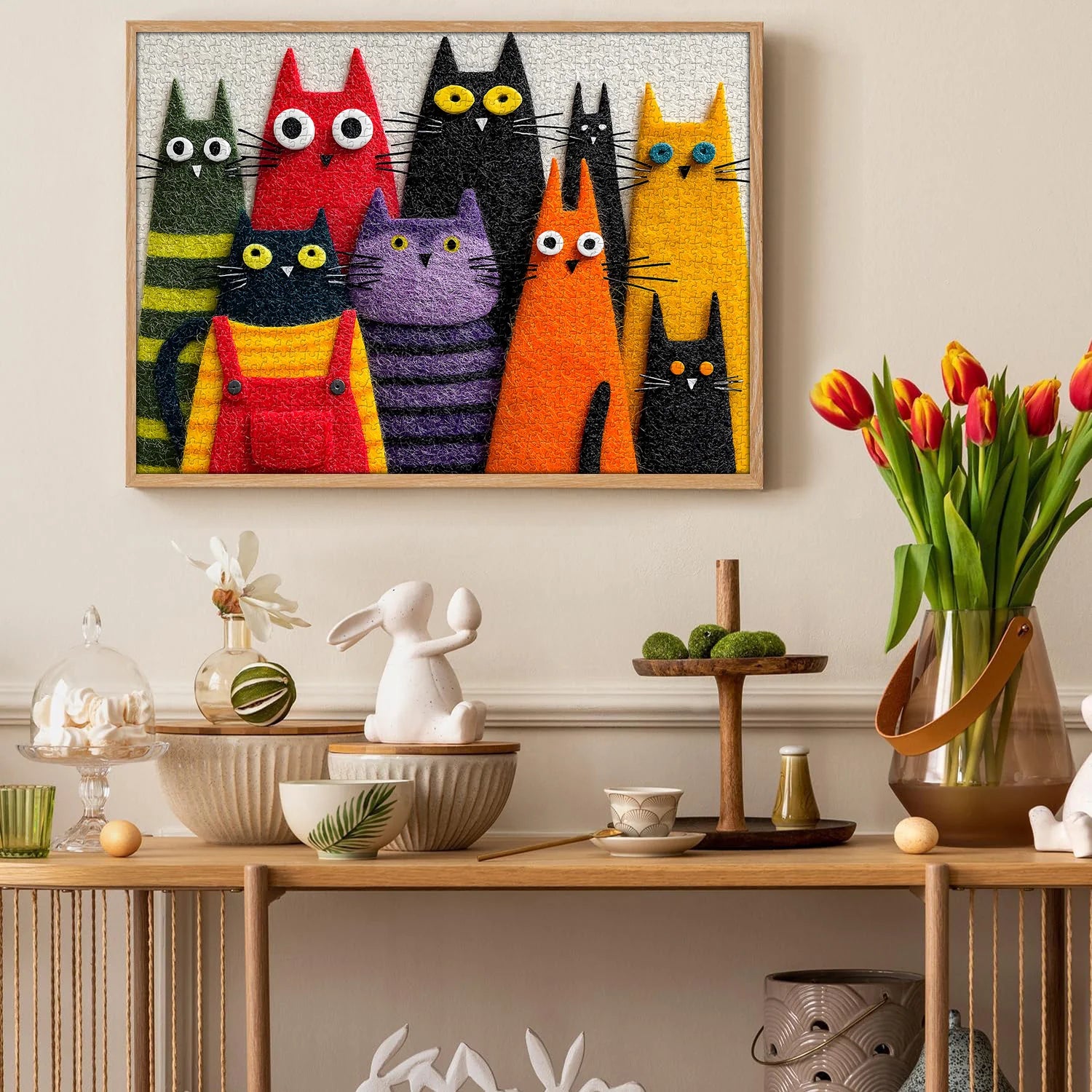 Cute Fuzzy Cats Jigsaw Puzzle 1000 Pieces