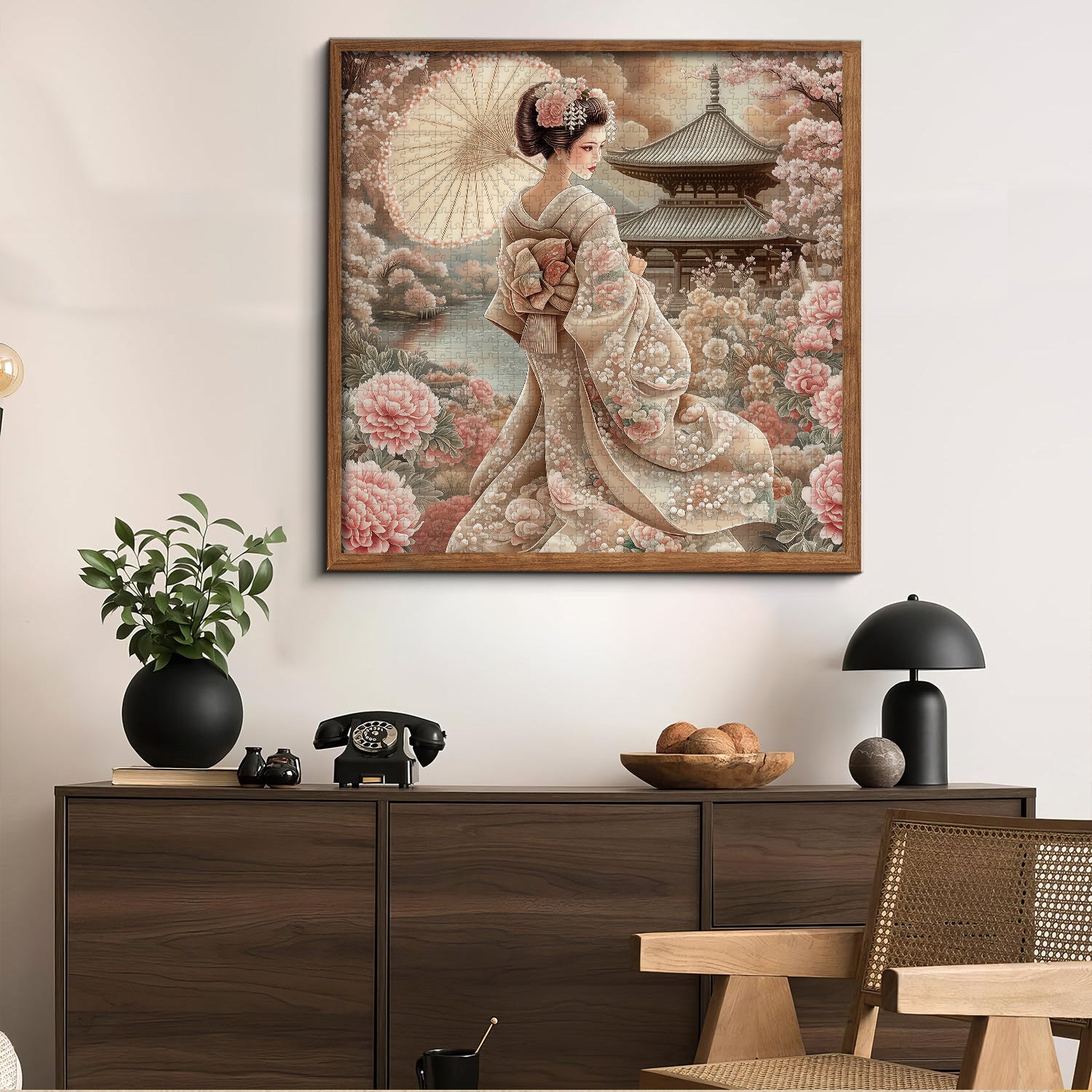 Kimono Floral Feast Jigsaw Puzzle 1000 Pieces