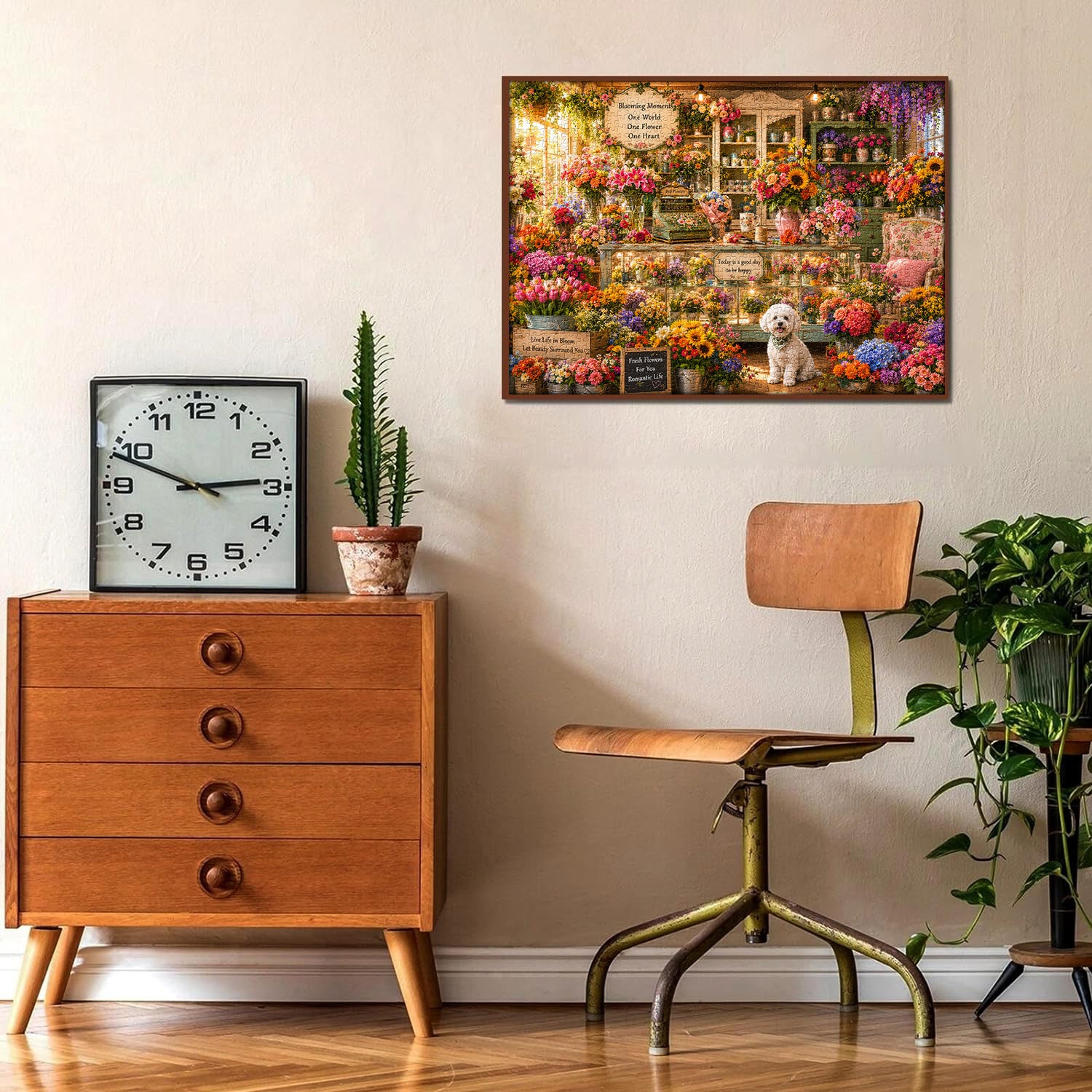 Gemütliches Blumenladen-Puzzle 1000 Teile