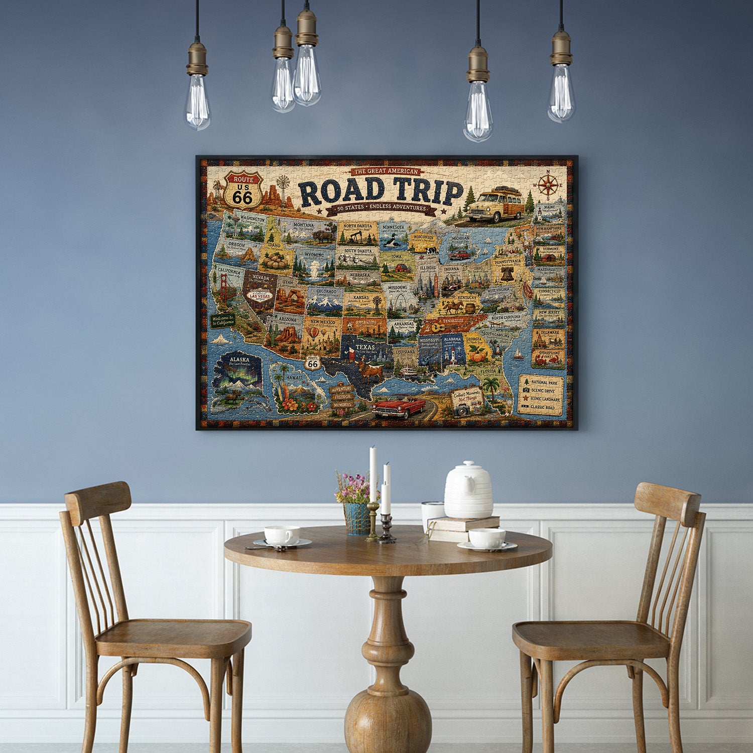 American Road Trip Jigsaw Puzzle 1000 Pieces