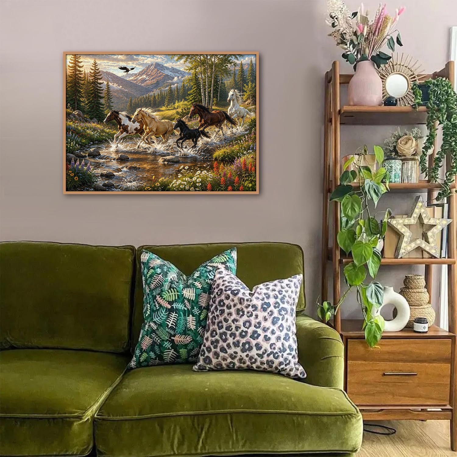 Meadow Creek Horses Jigsaw Puzzle 1000 Pieces