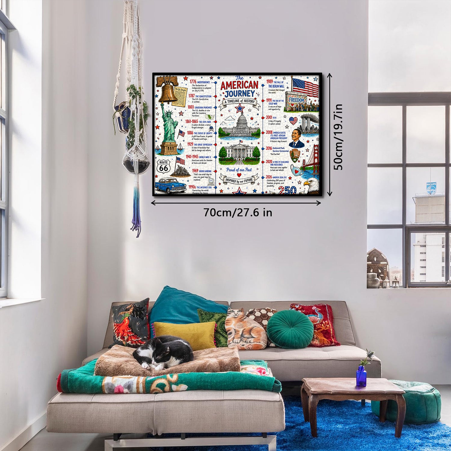 American Historical Timeline Jigsaw Puzzle 1000 Pieces