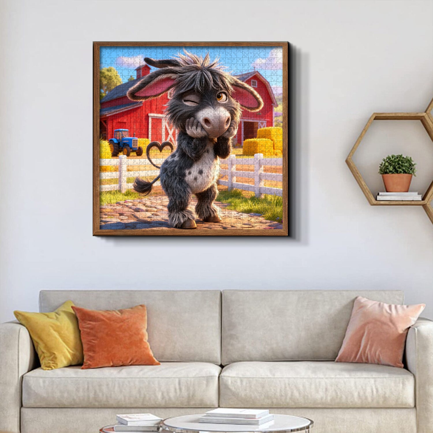 Donkey Barnyard Charm Jigsaw Puzzle 1000 Pieces