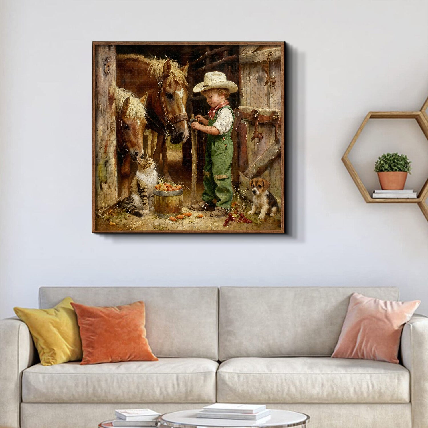 Kindliches Weideleben-Puzzle 1000 Teile