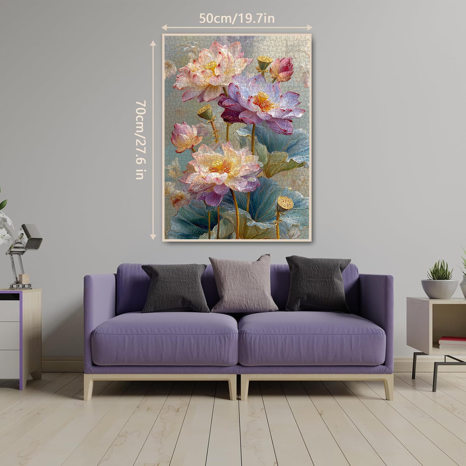 Serene Lotus Art Jigsaw Puzzle 1000 Pieces