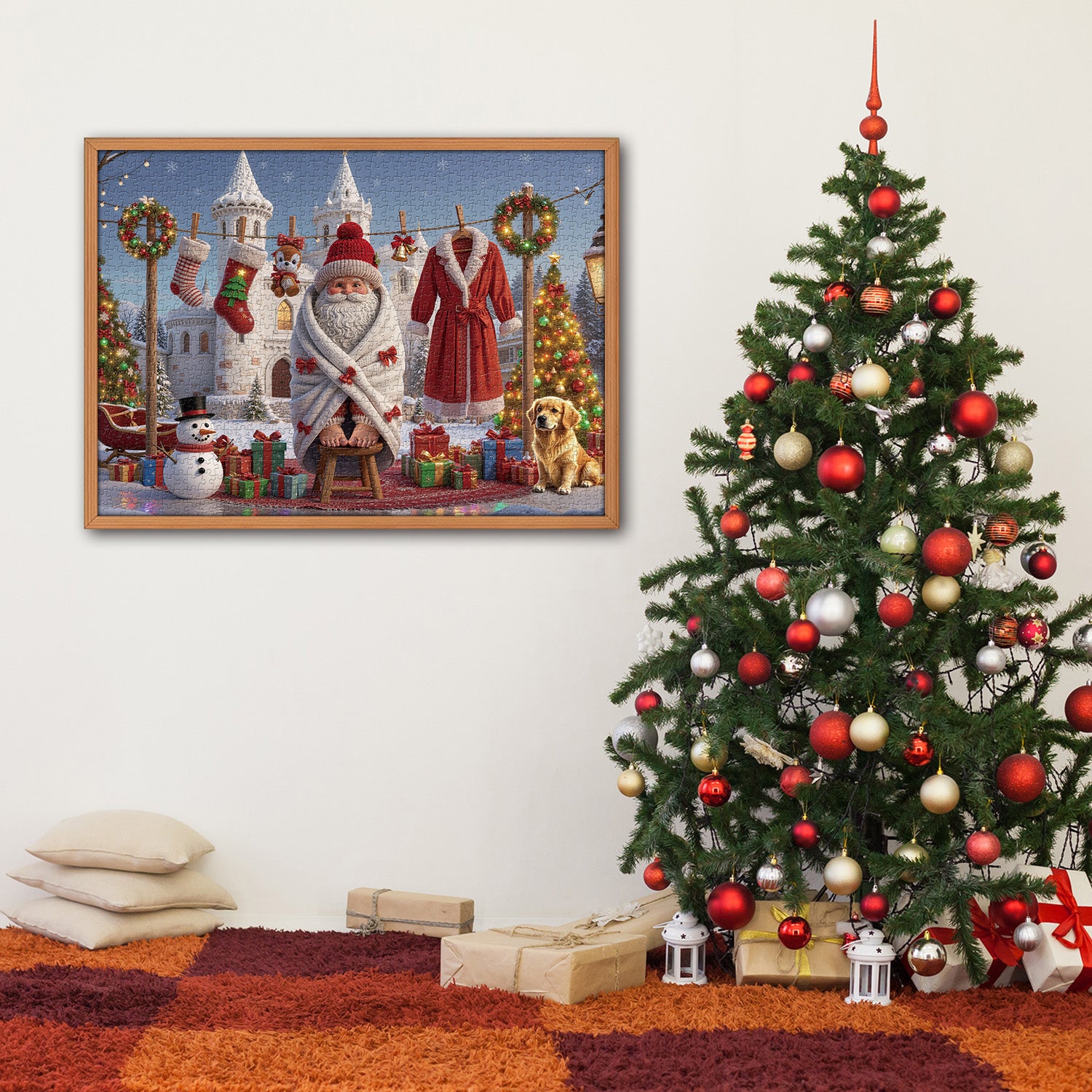 Christmas Castle Celebration Jigsaw Puzzle 1000 Pieces