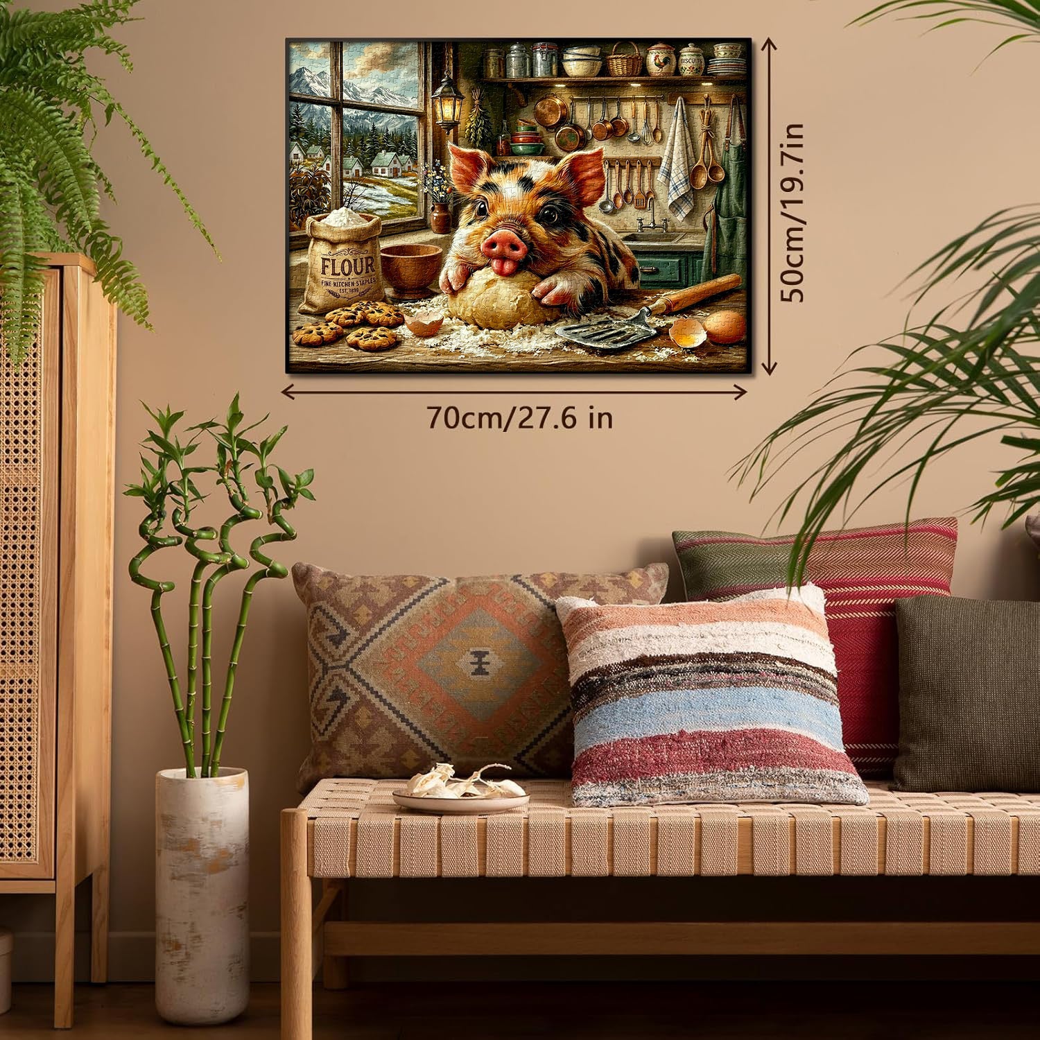 Piggy Chef Jigsaw Puzzle 1000 Pieces