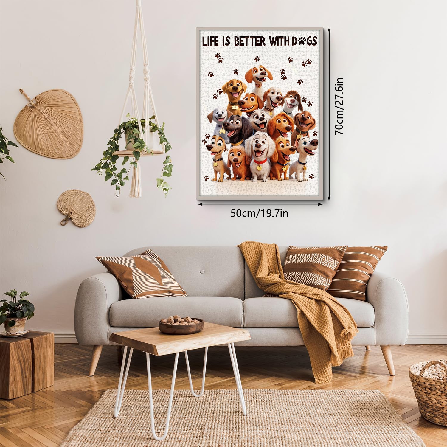 Life is Better with Dogs Jigsaw Puzzle 1000 Pieces