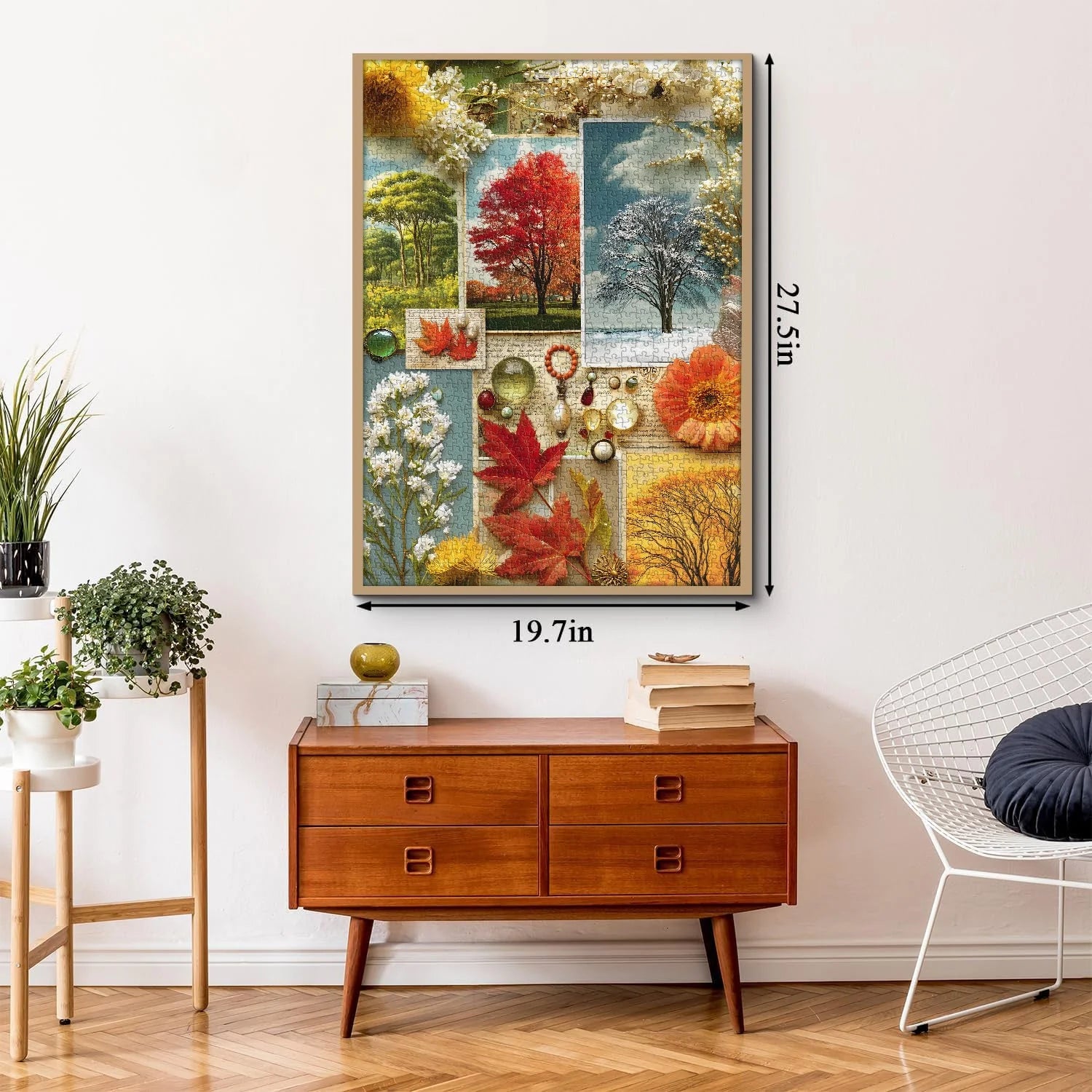 Buchstaben der Jahreszeiten Puzzle 1000 Teile