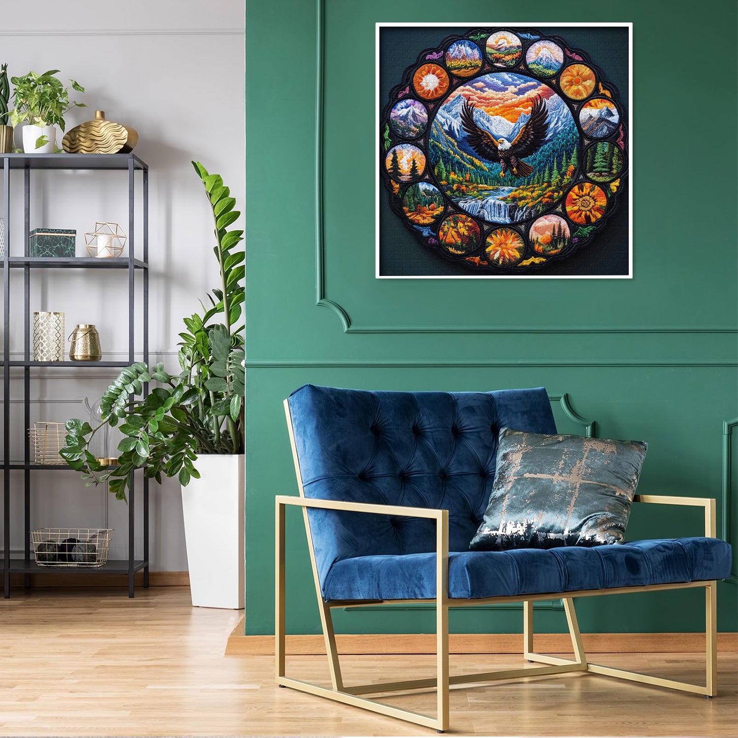 Mandala Eagle Soars Jigsaw Puzzle 1000 Pieces