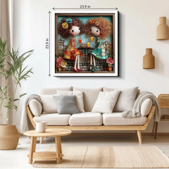 Sisters' Afternoon Tea Jigsaw Puzzle 1000 Pieces