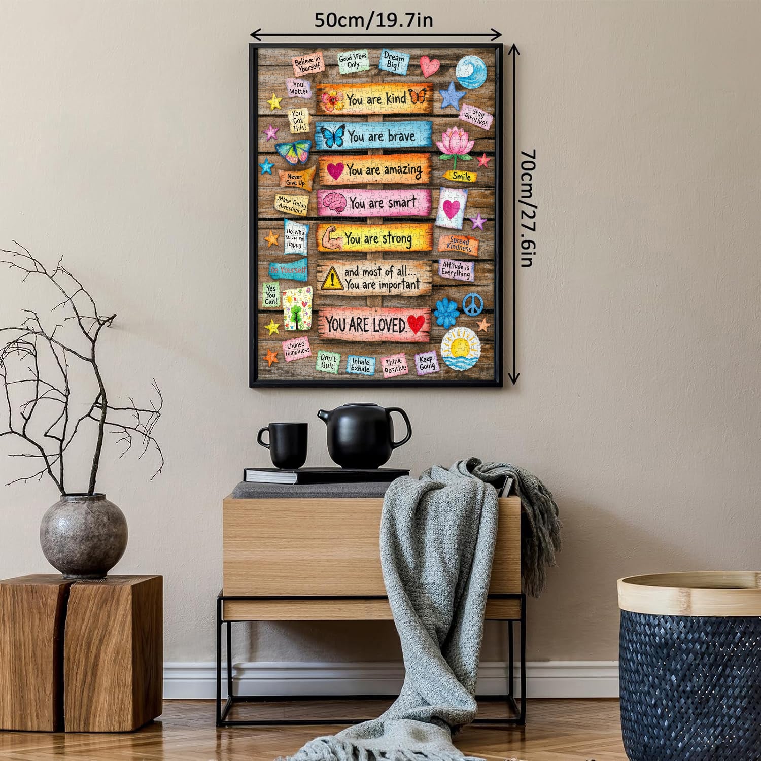 Tägliche Positivität Puzzle 1000 Teile