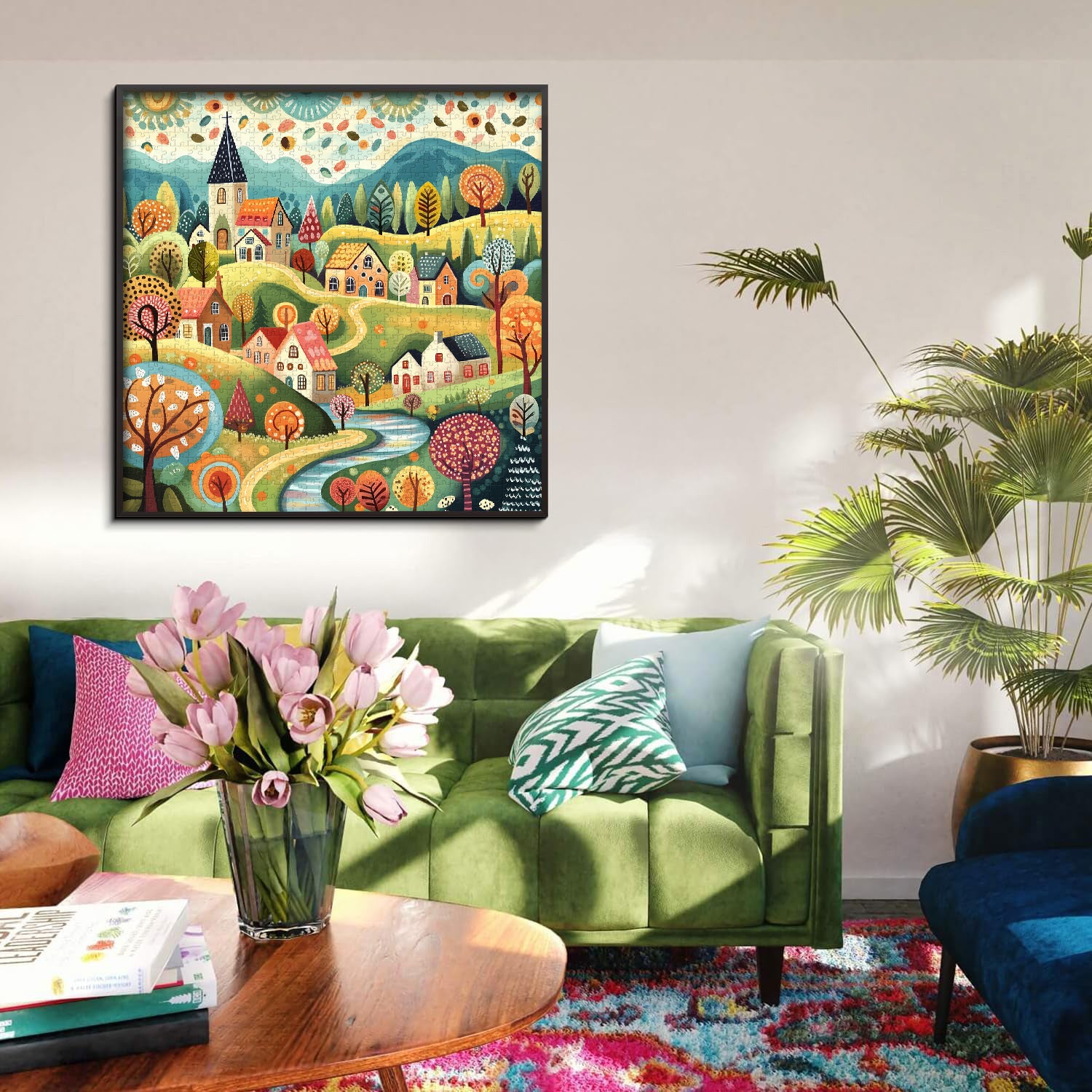 Colorful Autumn Valley Jigsaw Puzzle 1000 Pieces