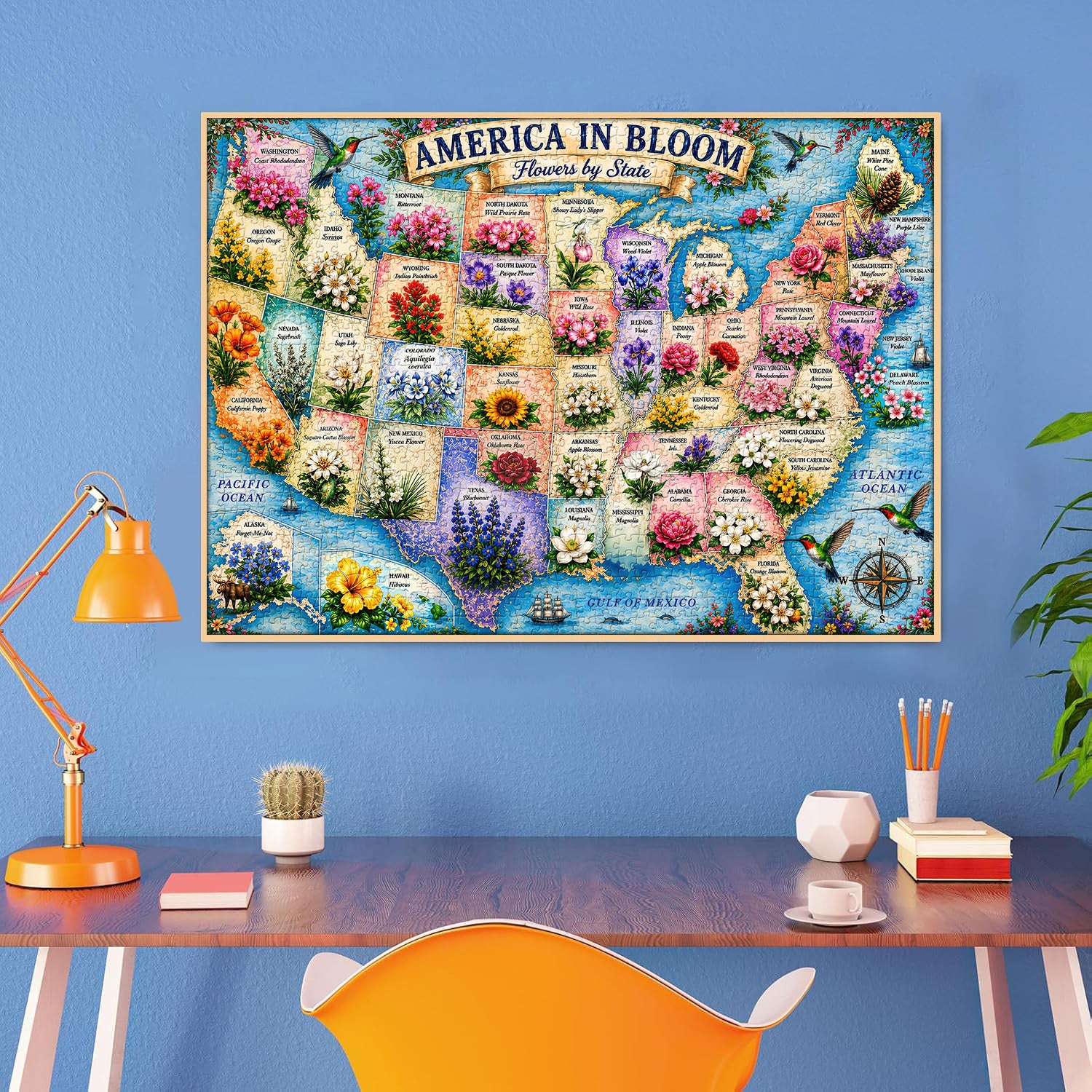 America in Bloom Jigsaw Puzzle 1000 Pieces