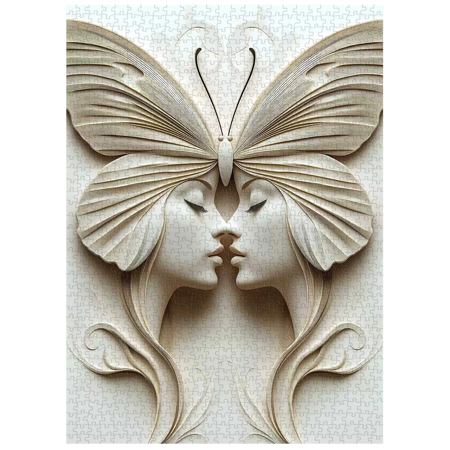 Butterfly Faced Twins Jigsaw Puzzle 1000 Pieces
