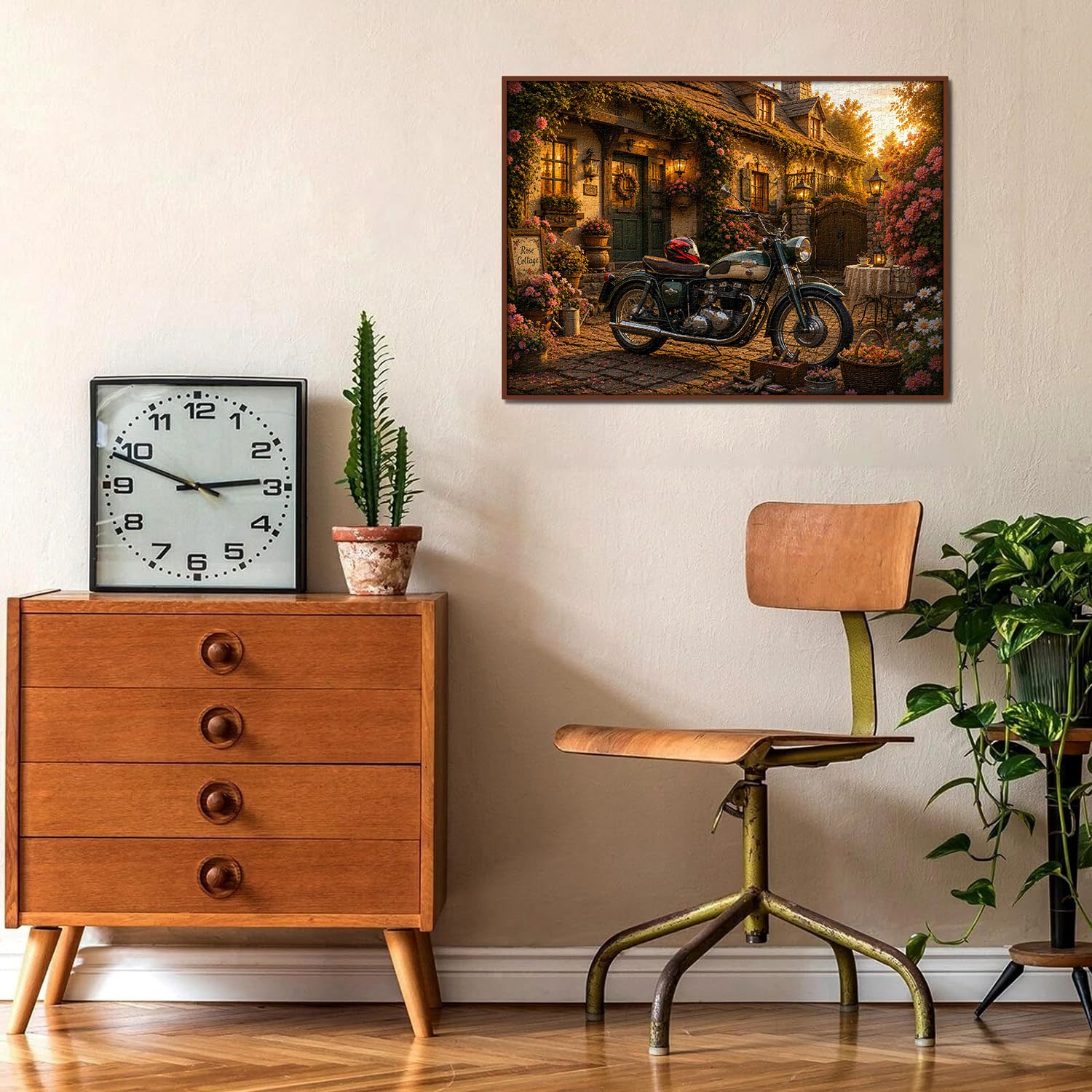 Sunset Cottage Moto Jigsaw Puzzle 1000 Pieces