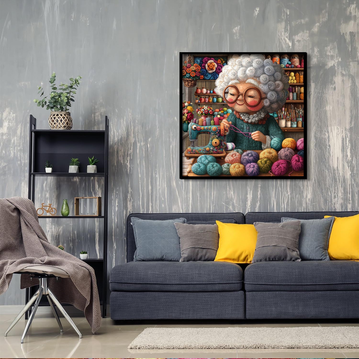 Grandma’s Knitting World Jigsaw Puzzle 1000 Pieces