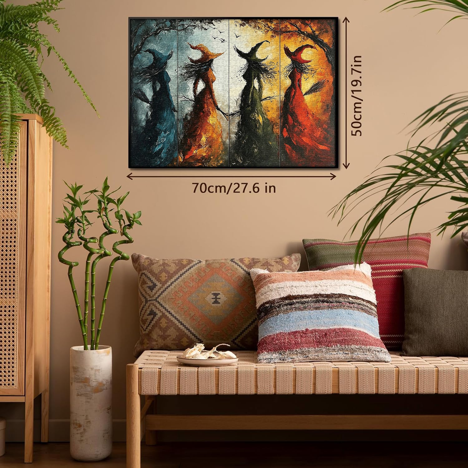 Colorful Witches Jigsaw Puzzle 1000 Pieces