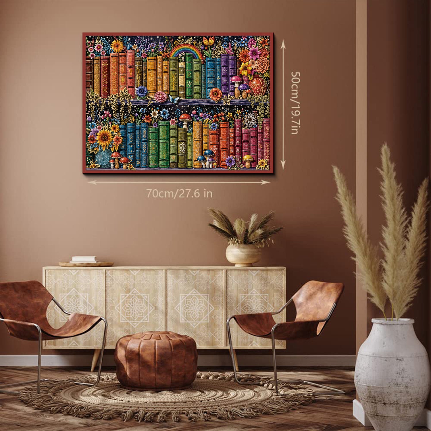 Botanical Bookshelf Jigsaw Puzzle 1000 Pieces