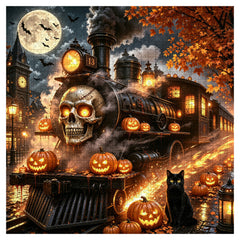 Halloween Ghost Train Jigsaw Puzzle 1000 Pieces