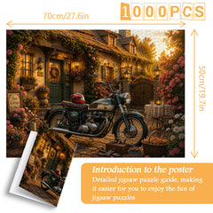 Sunset Cottage Moto Jigsaw Puzzle 1000 Pieces
