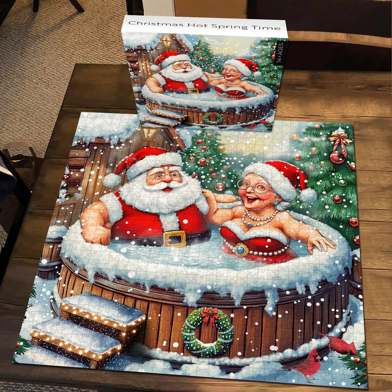 Christmas Hot Spring Time Jigsaw Puzzle 1000 Pieces