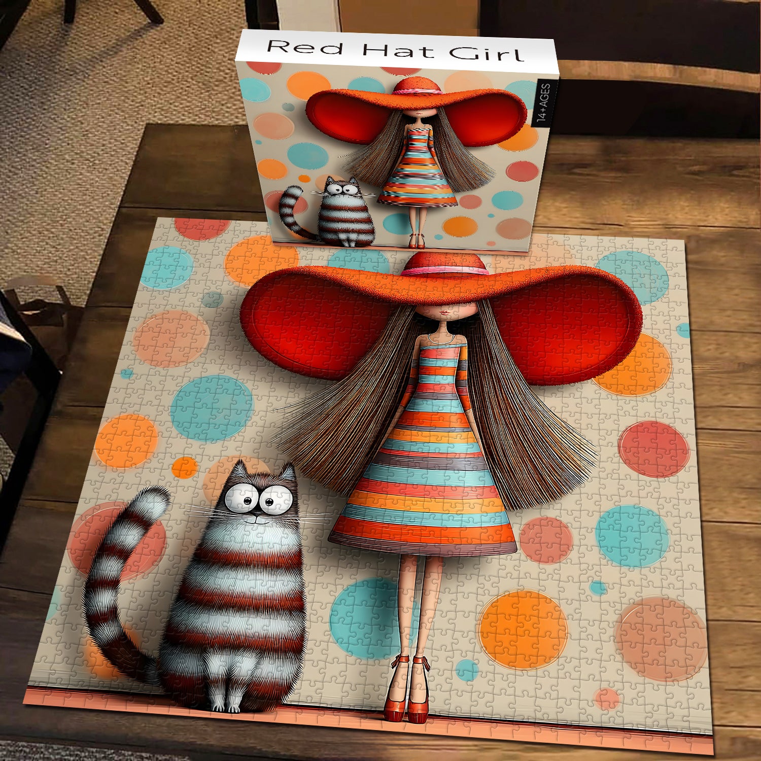 Red Hat Girl Puzzle 1000 Teile