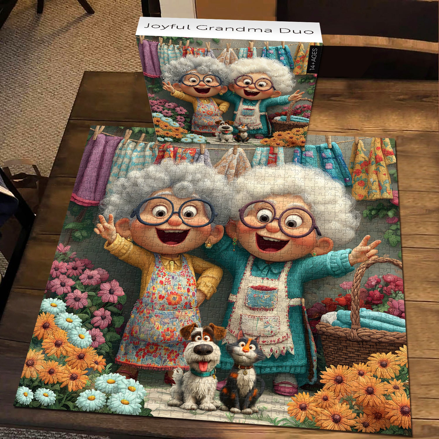 Joyful Grandma Duo Jigsaw Puzzle 1000 Pieces