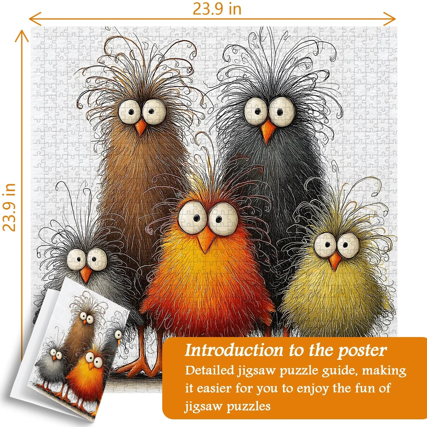 Abstract Chicken Jigsaw Puzzle 1000 Pieces