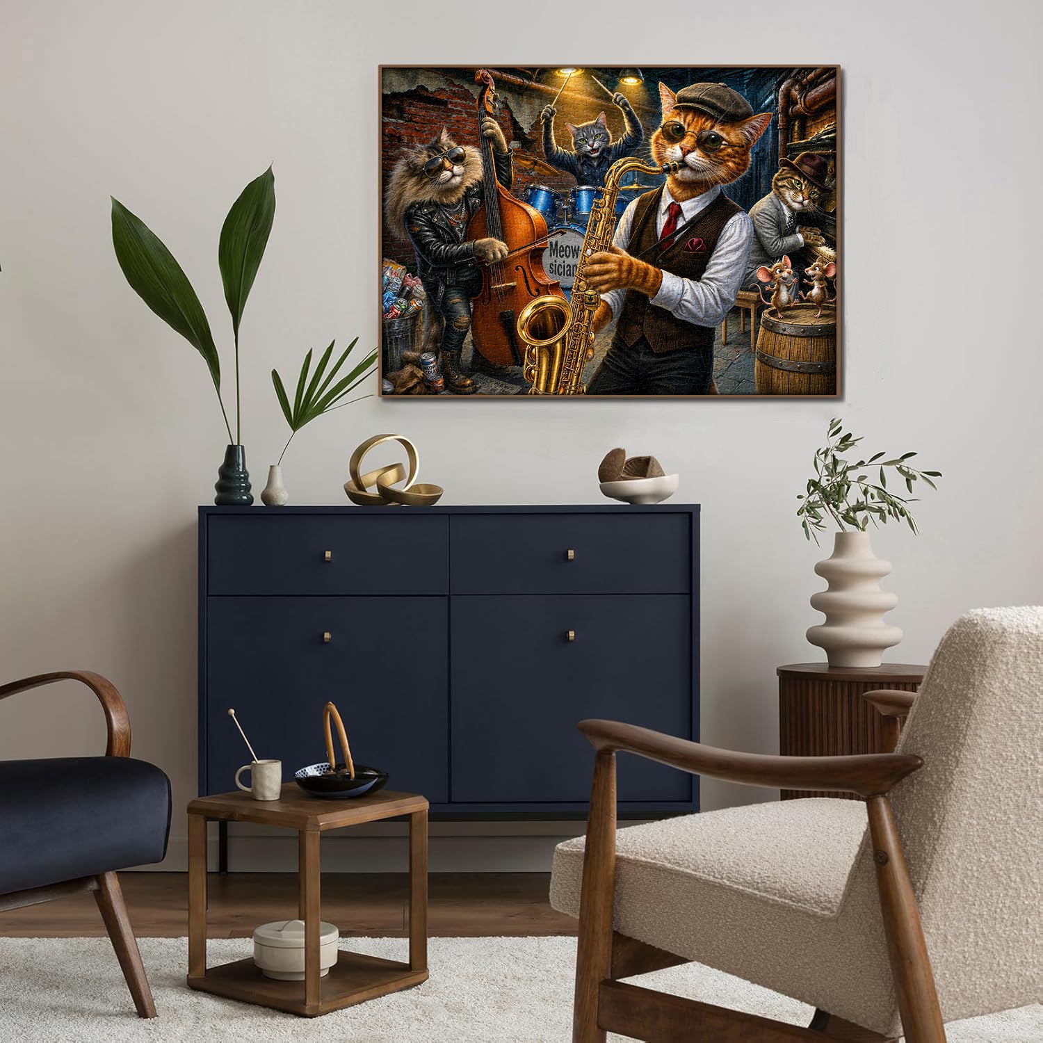 Street Jazz Cats Jigsaw Puzzle 1000 Pieces
