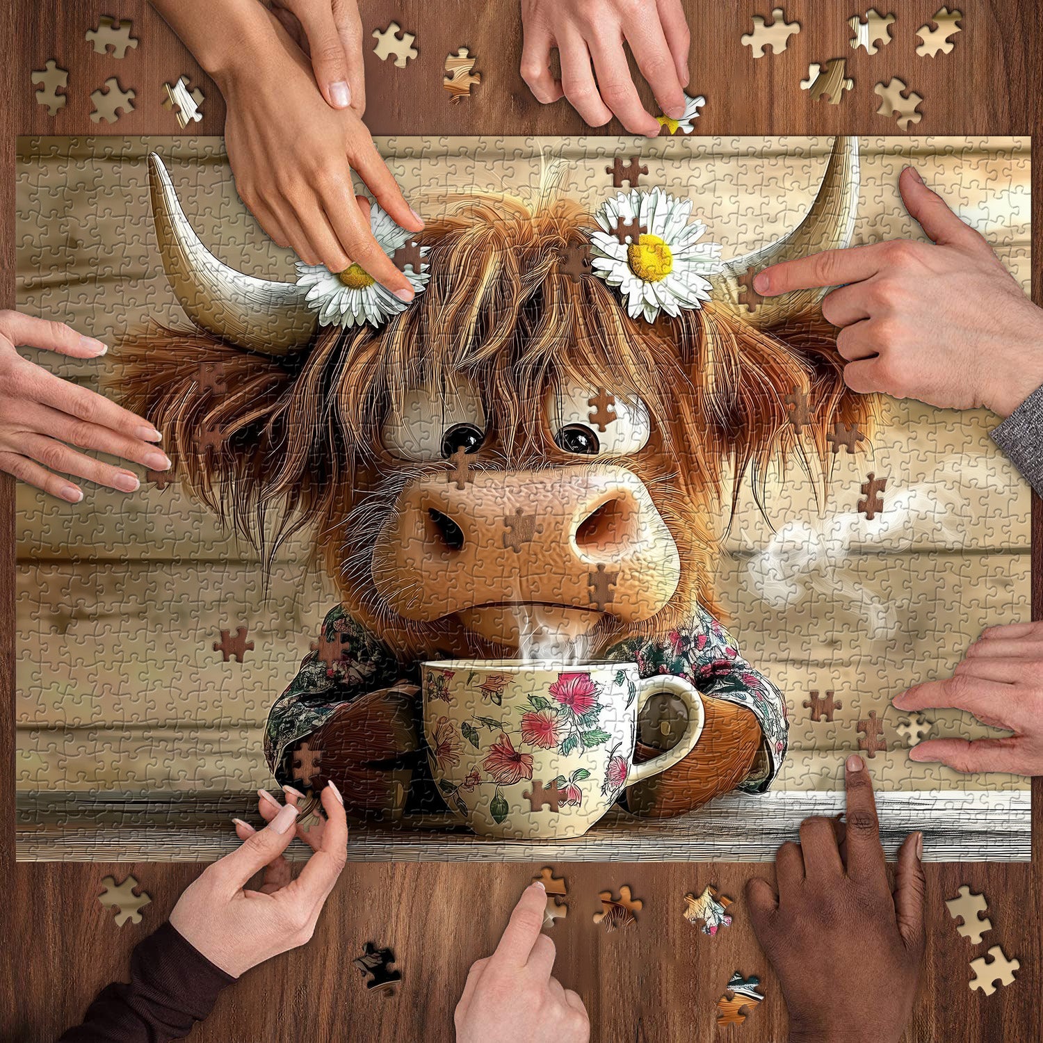 Cow's Coffee Time Puzzle 1000 Teile