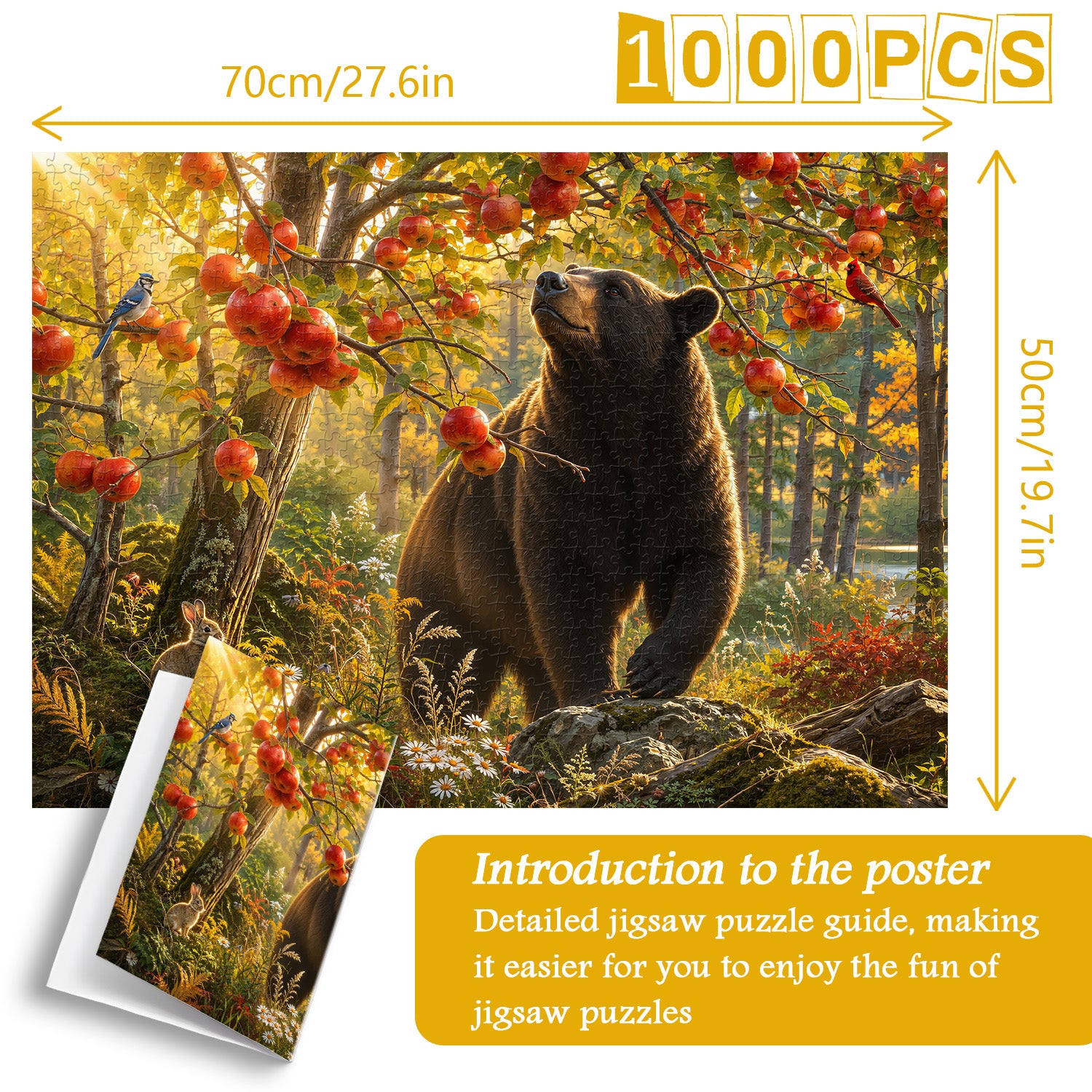 Sunlit Woodland Bear Puzzle 1000 Teile