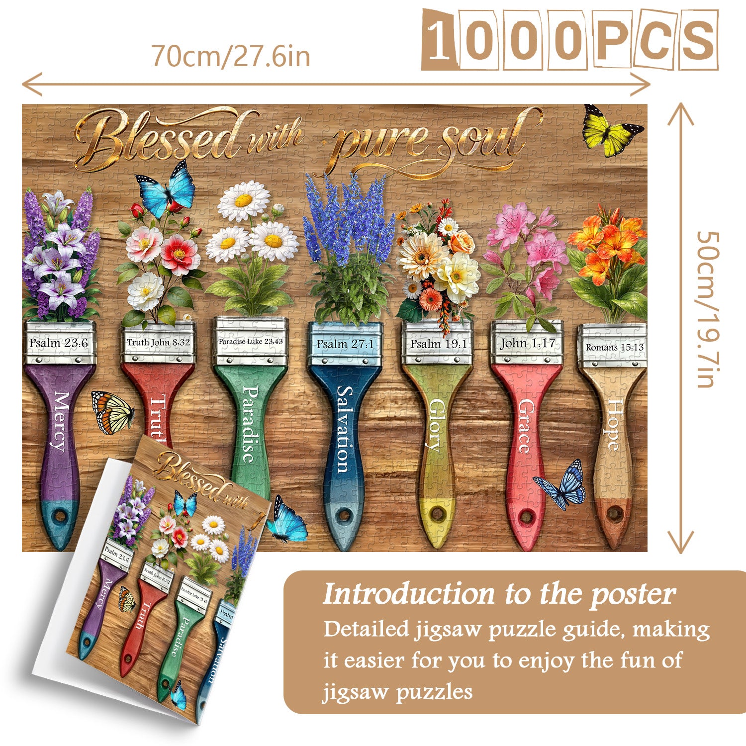 Faith Paint Brushes Puzzle 1000 Teile