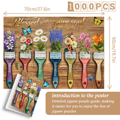 Faith Paint Brushes Puzzle 1000 Teile