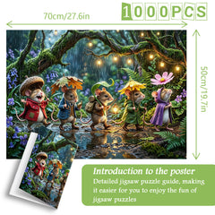 Kleine Abenteurer im Regen Puzzle 1000 Teile