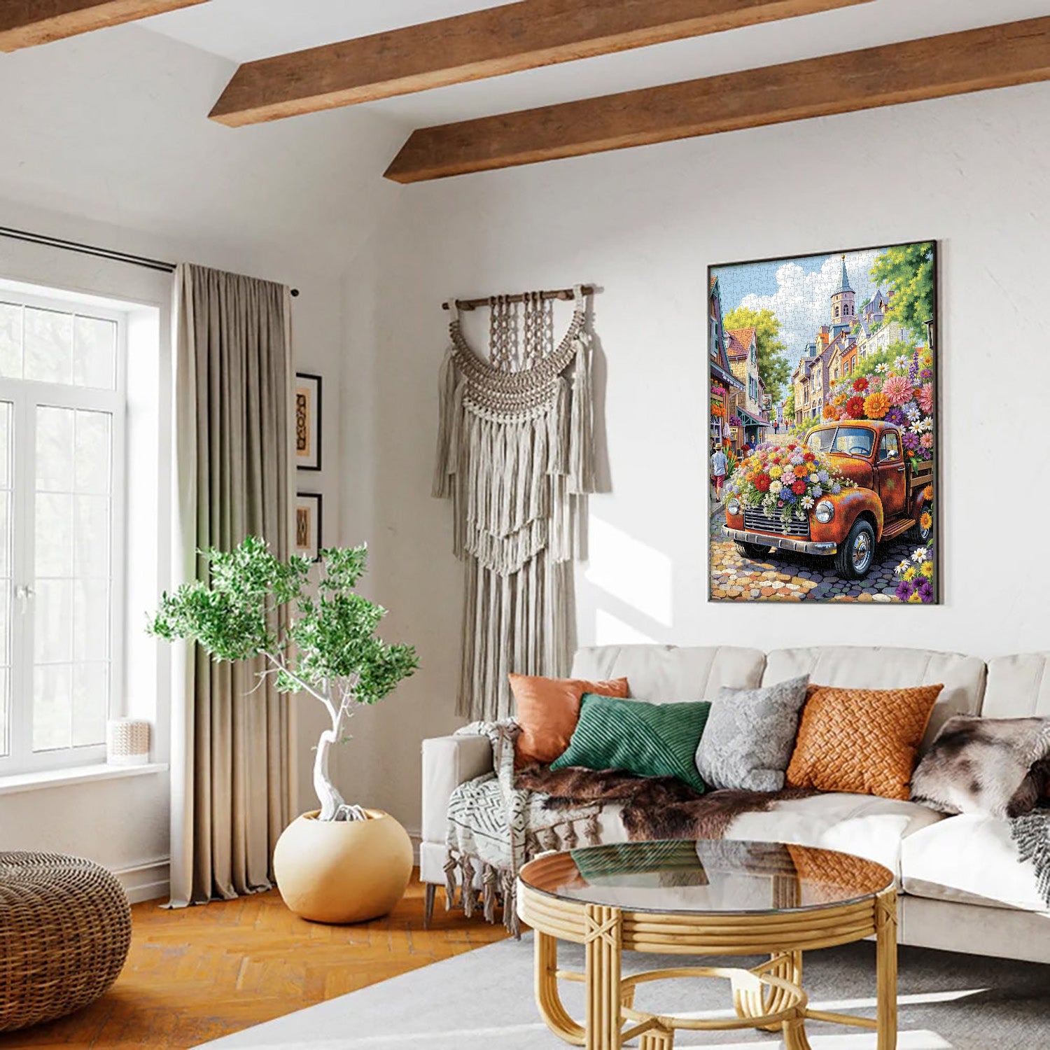 Blumenduftstadt-Puzzle 1000 Teile