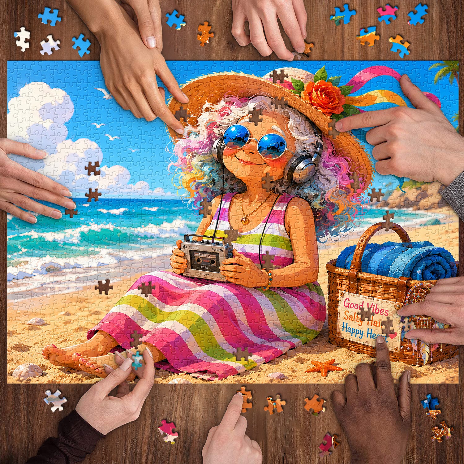 Good Vibes Beach Jigsaw Puzzle 1000 Pieces