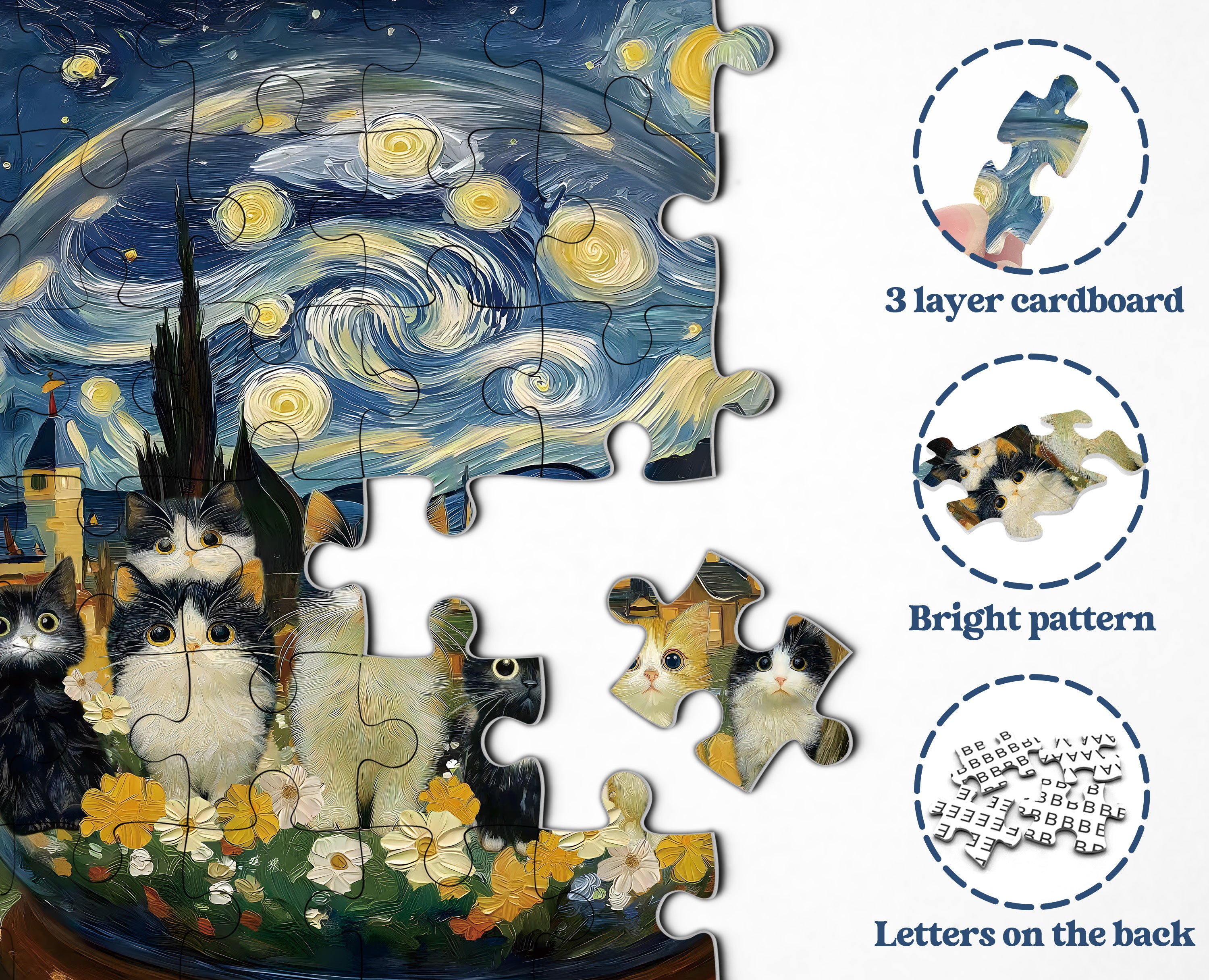 Katzen-Kristallkugel-Puzzle, 1000 Teile