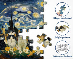Katzen-Kristallkugel-Puzzle, 1000 Teile