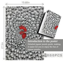 Tintenhahn-Puzzle 1000 Teile