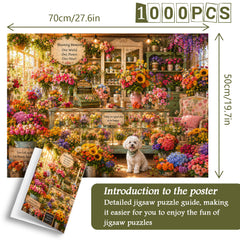 Gemütliches Blumenladen-Puzzle 1000 Teile