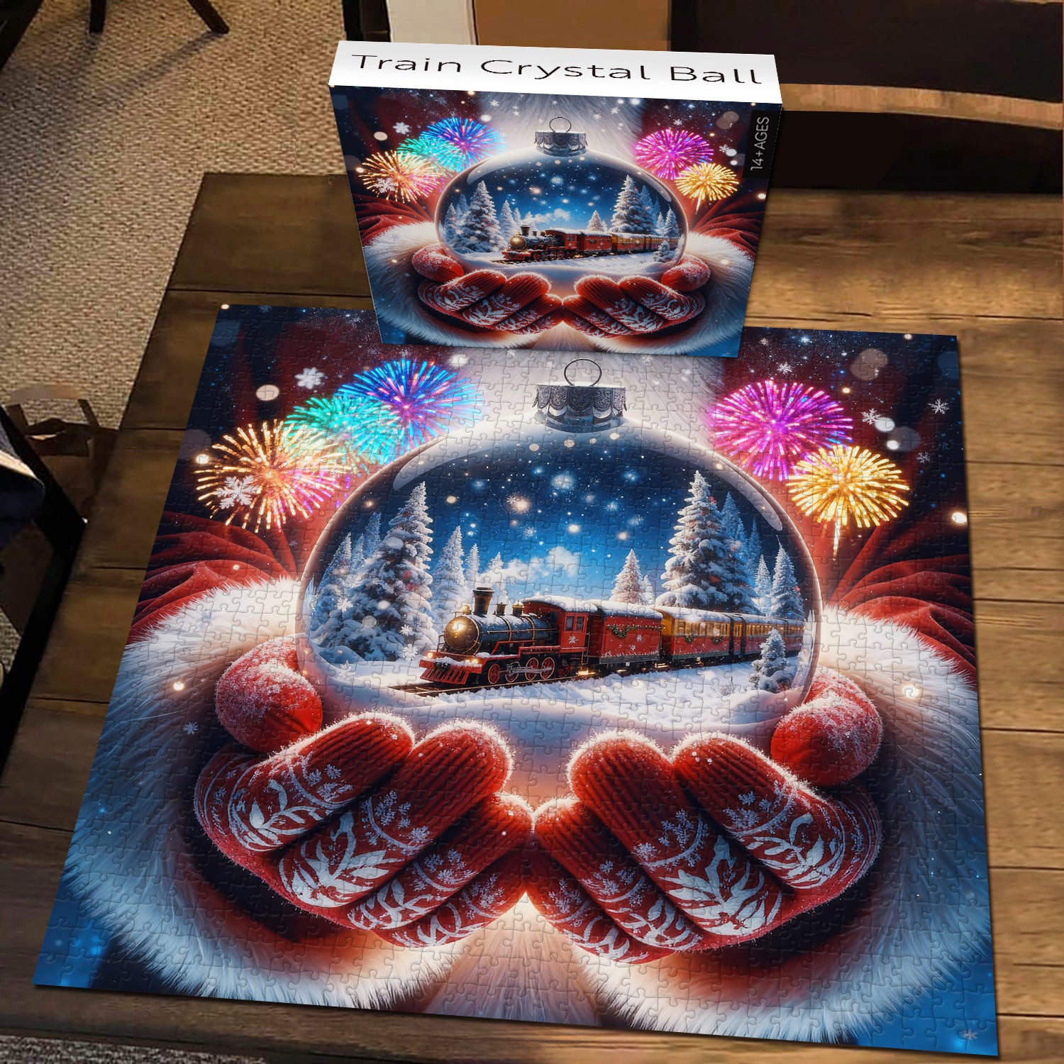 Zug-Kristallkugel-Puzzle, 1000 Teile
