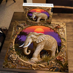 Sunset Serenity Carving Jigsaw Puzzle 1000 Pieces
