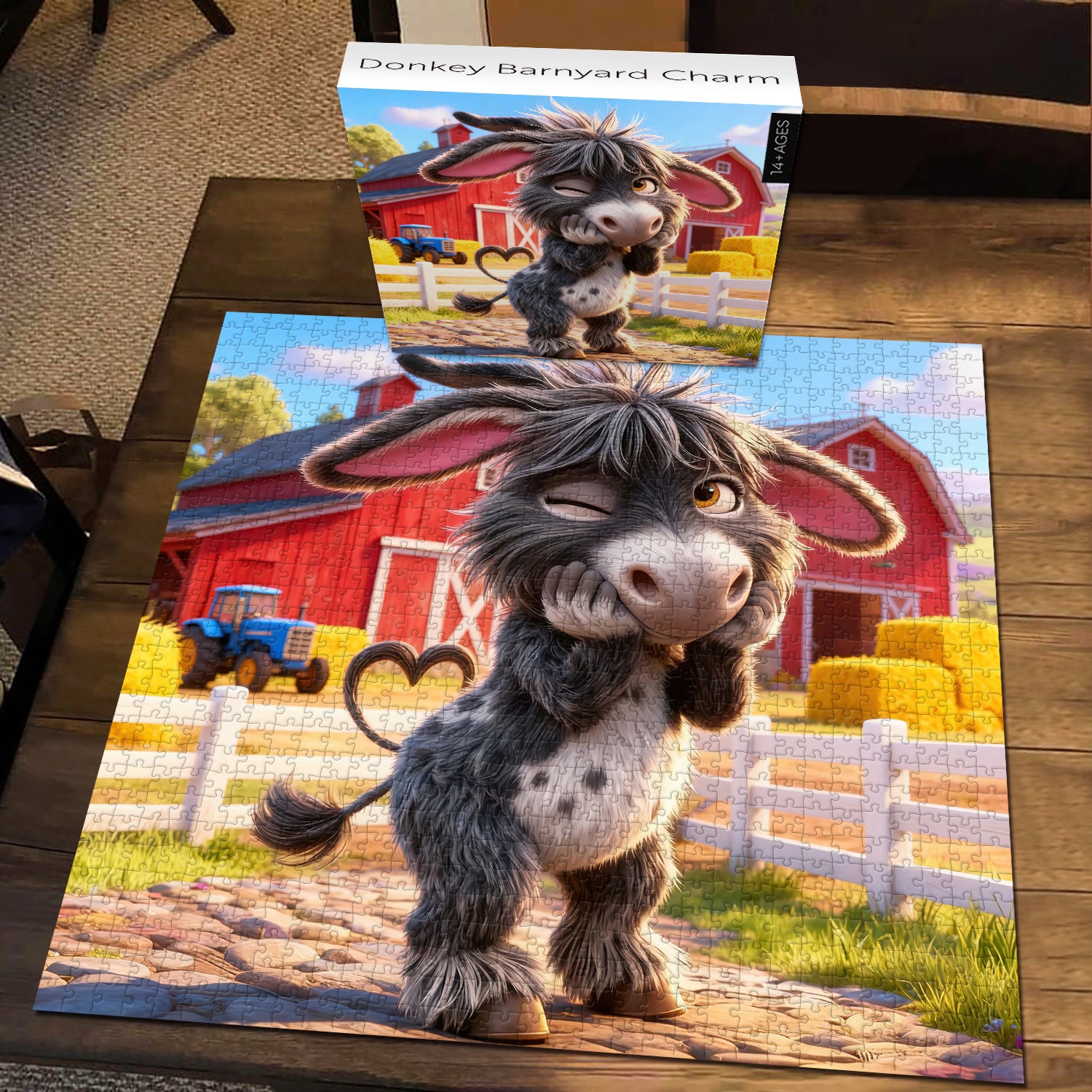 Donkey Barnyard Charm Jigsaw Puzzle 1000 Pieces
