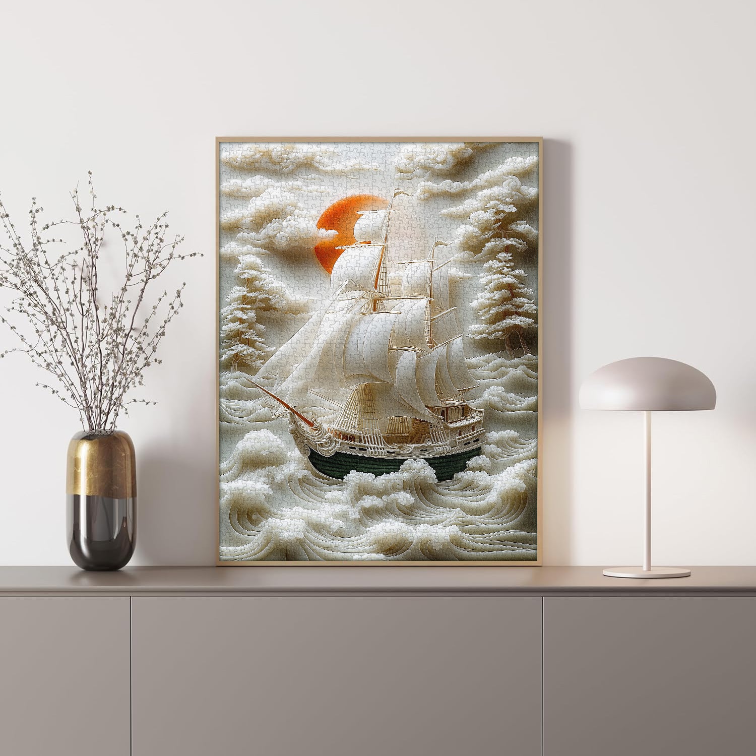 White Voyage Jigsaw Puzzle 1000 Pieces
