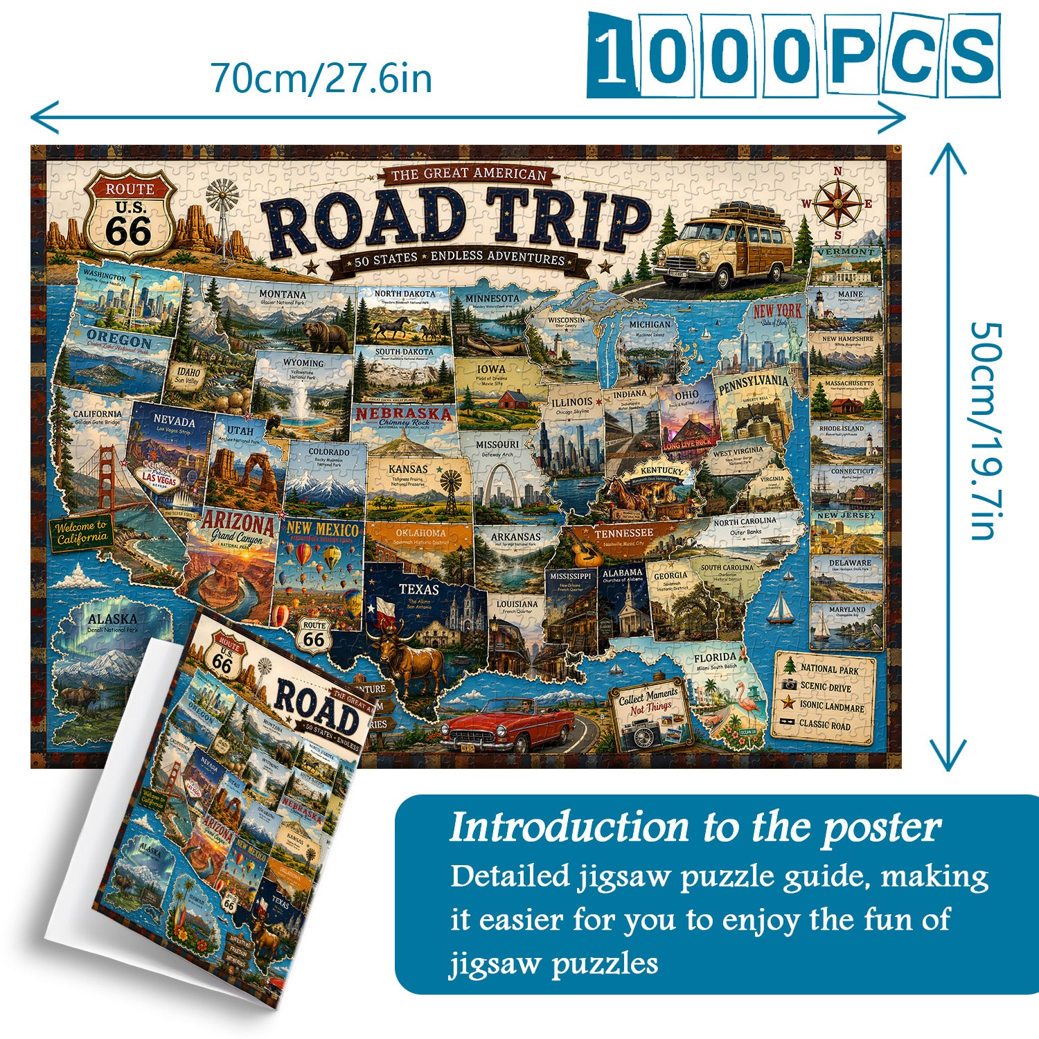 American Road Trip Puzzle 1000 Teile