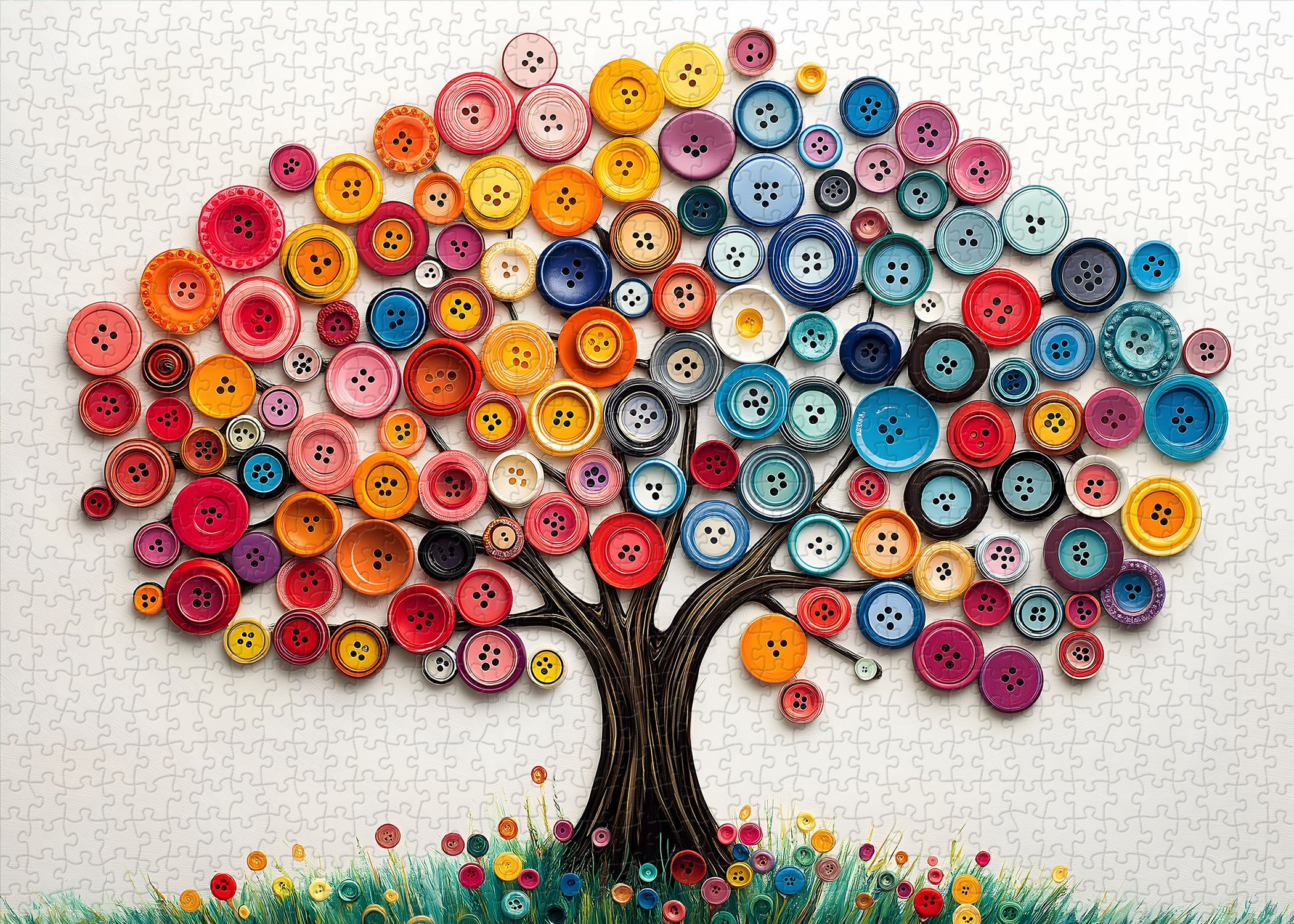 Tree of Button Jigsaw Puzzle 1000 Pieces