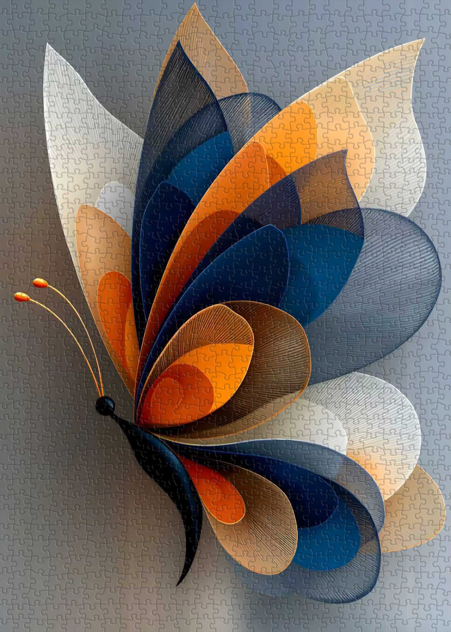 Abstraktes Schmetterlingspuzzle 1000 Teile