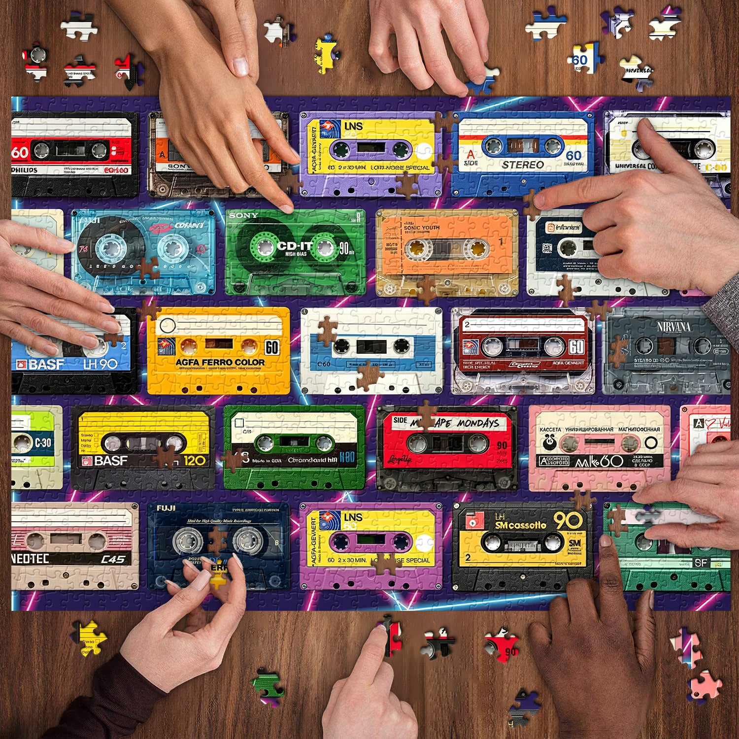 Vintage Kassetten Puzzle 1000 Teile